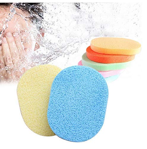 Liv'Oliv Puff Makeup Washing Pad - Deep Cleansing & Exfoliating Facial Sponge for Gentle Skin Care | Soft Reusable Face Cleanser Sponge (Random Color) | Perfect for Daily Makeup Removal & Skincare Routine