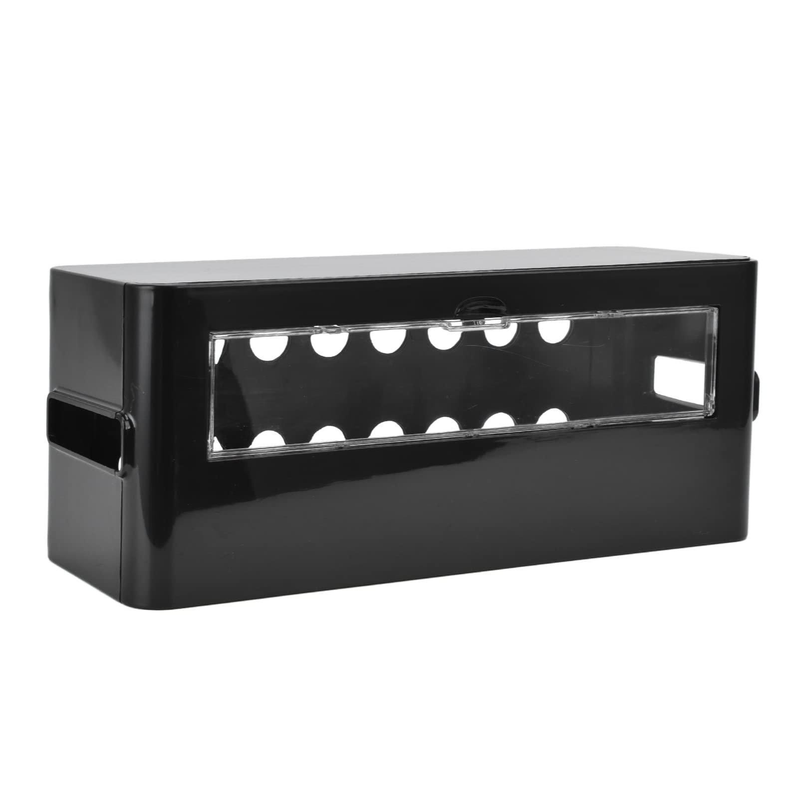 Shipenophy Power Cord Storage Box - Dustproof Cable Management Organizer for Home & Office (Black) | Keep Wires Tidy & Safe - Perfect for Desks, Entertainment Centers & Workspaces