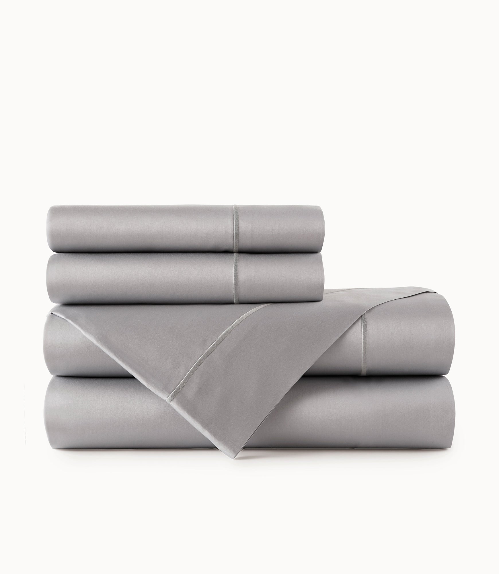 Luxury Soprano Sateen Sheet Set - 100% Cotton 800 Thread Count Bed Sheets - Queen Size 4 Piece Set for Soft & Breathable Sleep - Perfect for Master Bedroom, Guest Room & Hotel Use