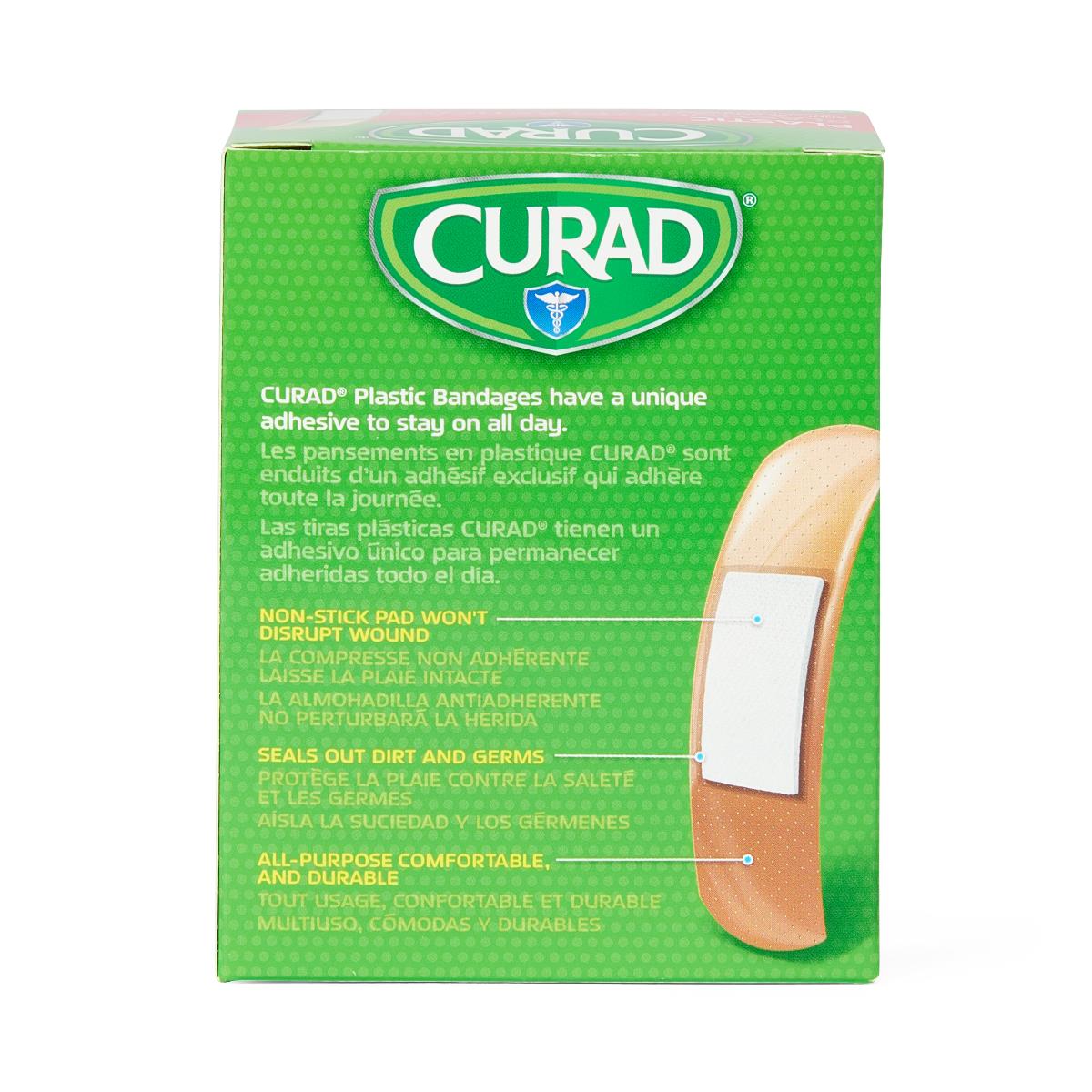 100 Count Plastic Adhesive Bandages - Waterproof First Aid Bandages for Cuts, Wounds & Blisters - Ideal for Home, Office & Travel First Aid Kits