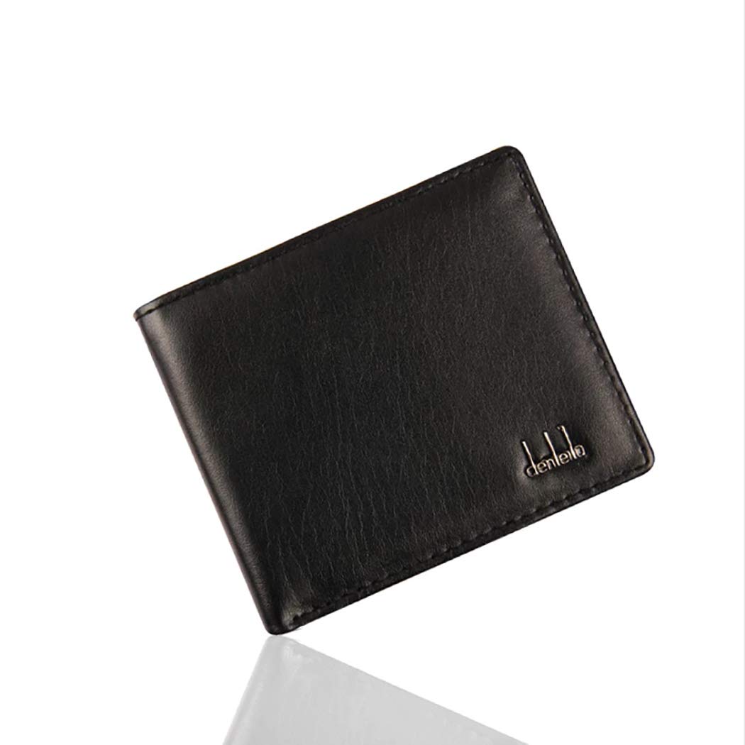Nesaila Slim Bifold Wallets for Men - RFID Blocking Minimalist Leather Wallet with ID Window & Card Holder | Perfect for Everyday Carry, Travel & Business Use