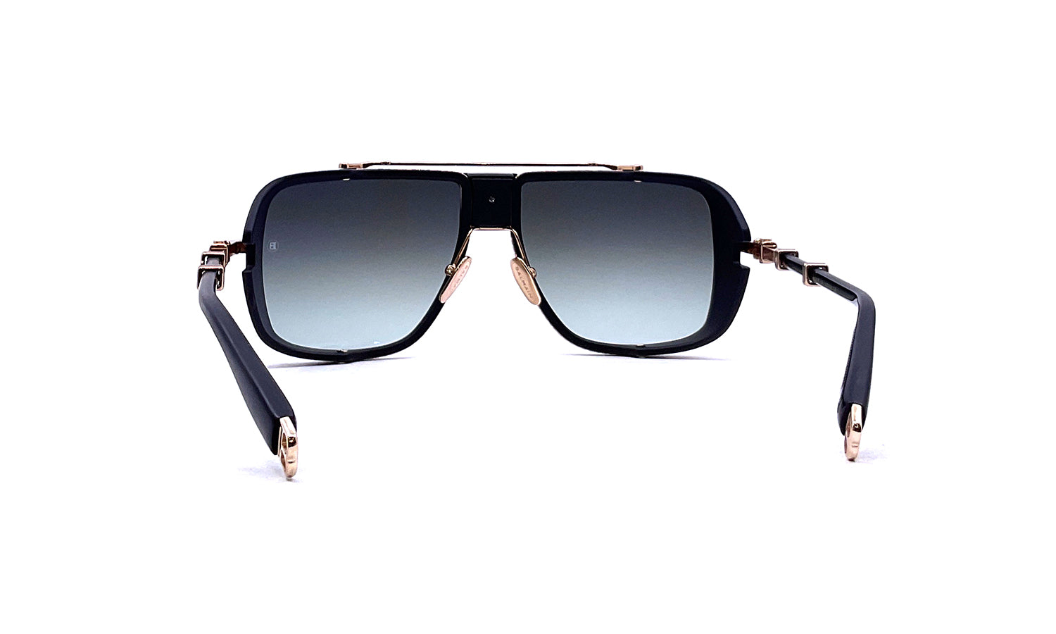 Balmain O.R. Rose Gold & Black Sunglasses - Luxury Fashion Shades for Women & Men - Perfect for Outdoor Activities, Beach & Driving