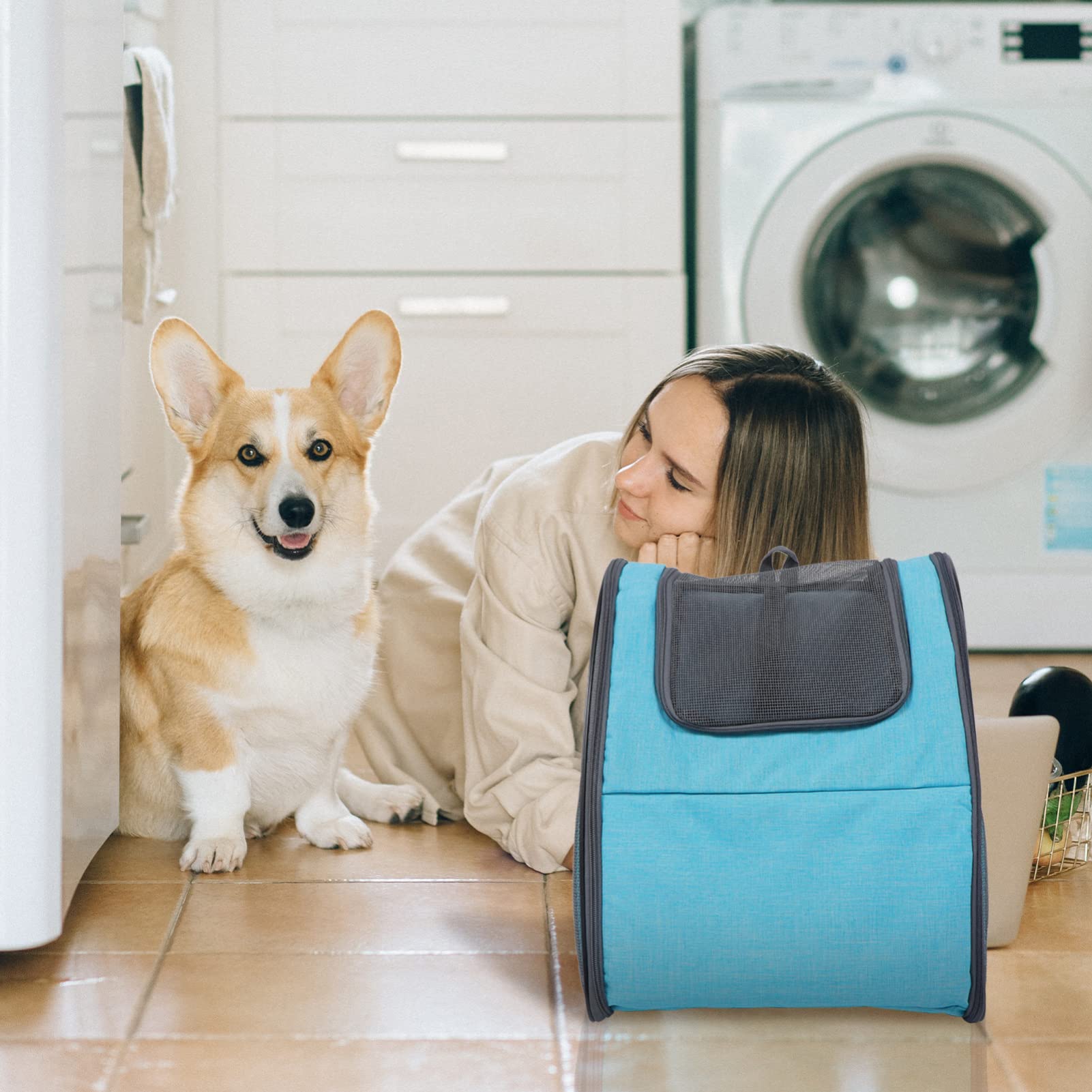 BESPORTBLE Foldable Cat & Dog Backpack Carrier - Ventilated Pet Travel Backpack for Hiking, Airplane, Outdoor Adventures