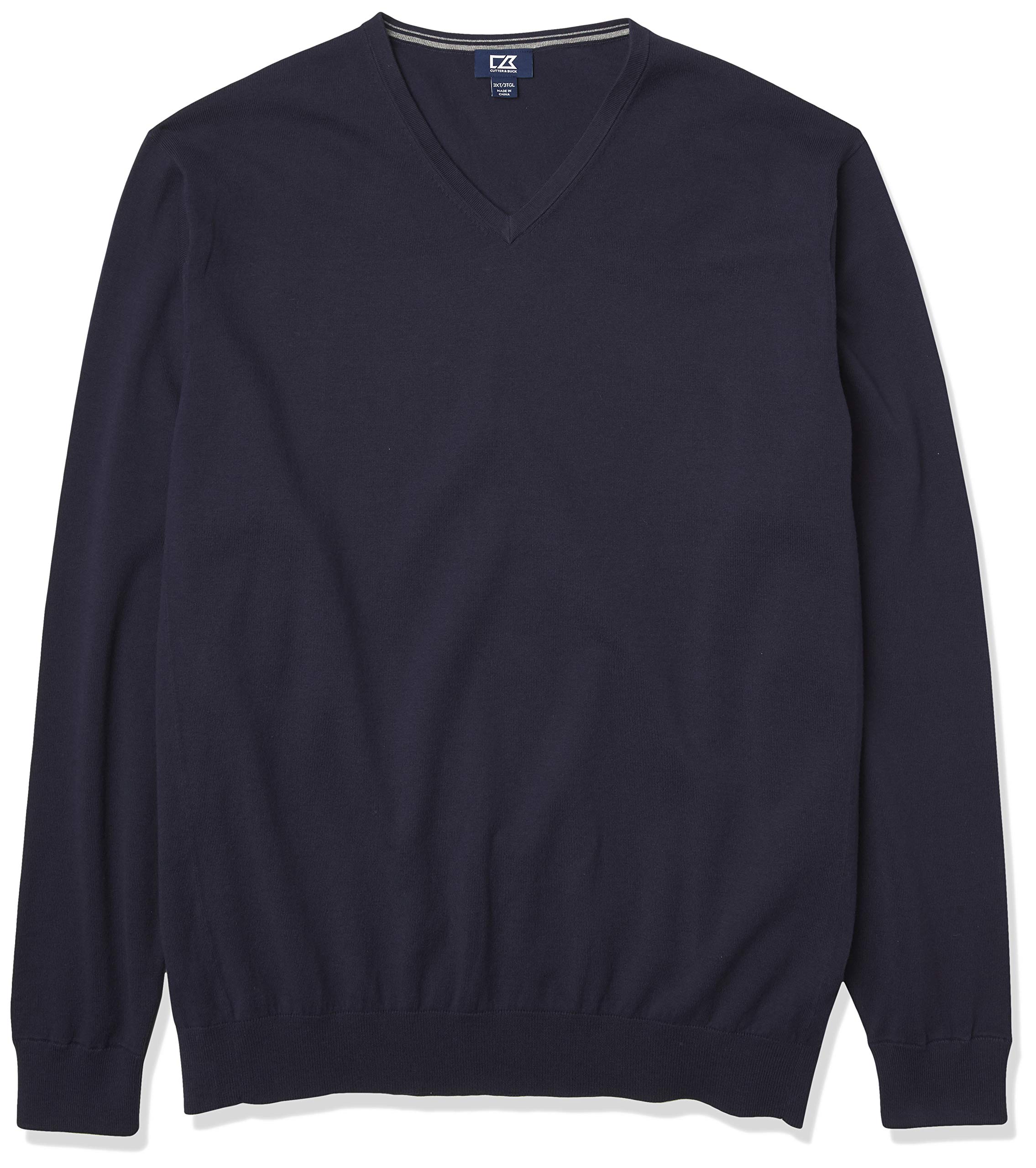 Cutter & Buck Men's Big & Tall Machine Washable Lakemont V-Neck Sweater - Comfortable Pullover for Casual Wear & Office Outfits