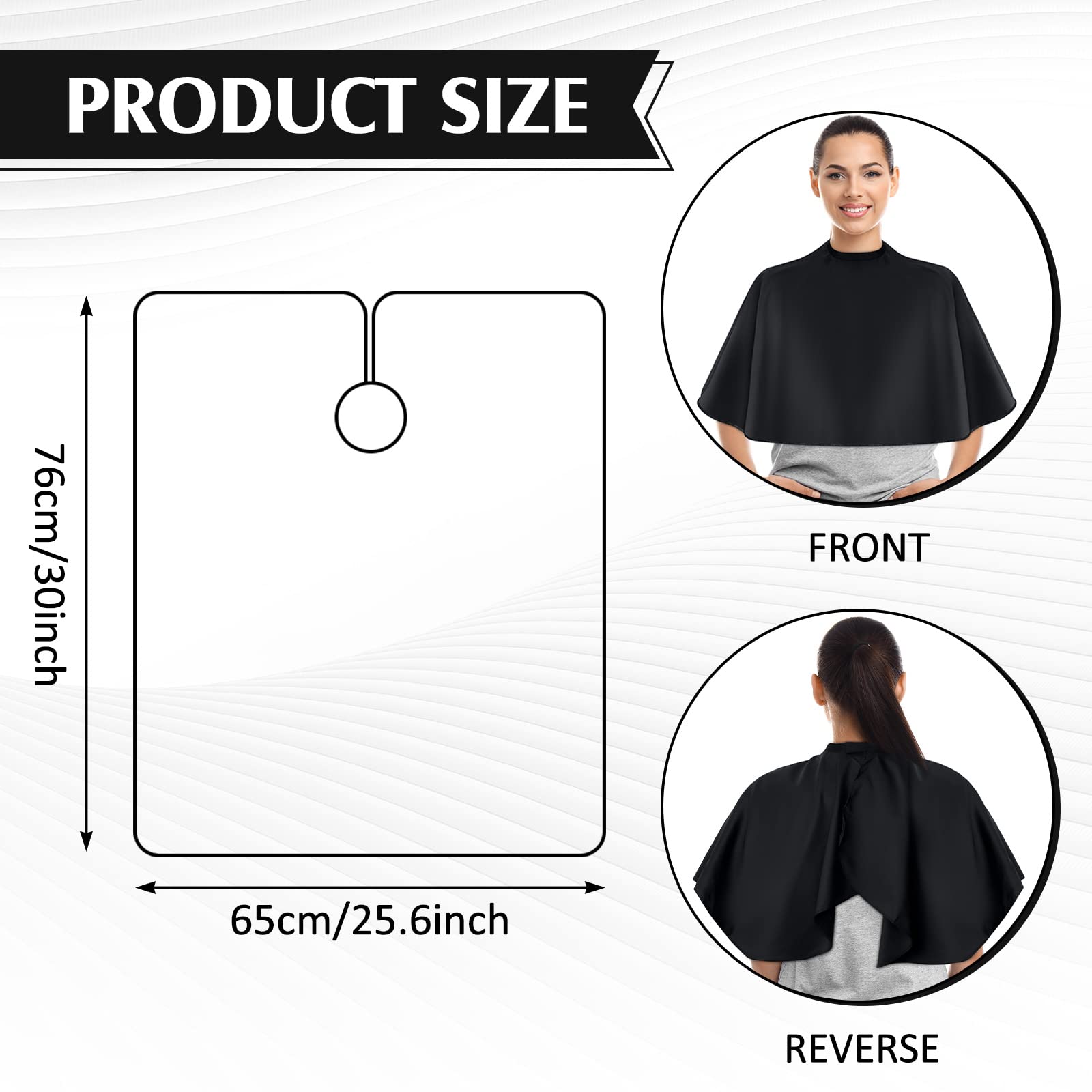 Waterproof Polyester Salon Apron for Hair Coloring & Makeup - 25.6