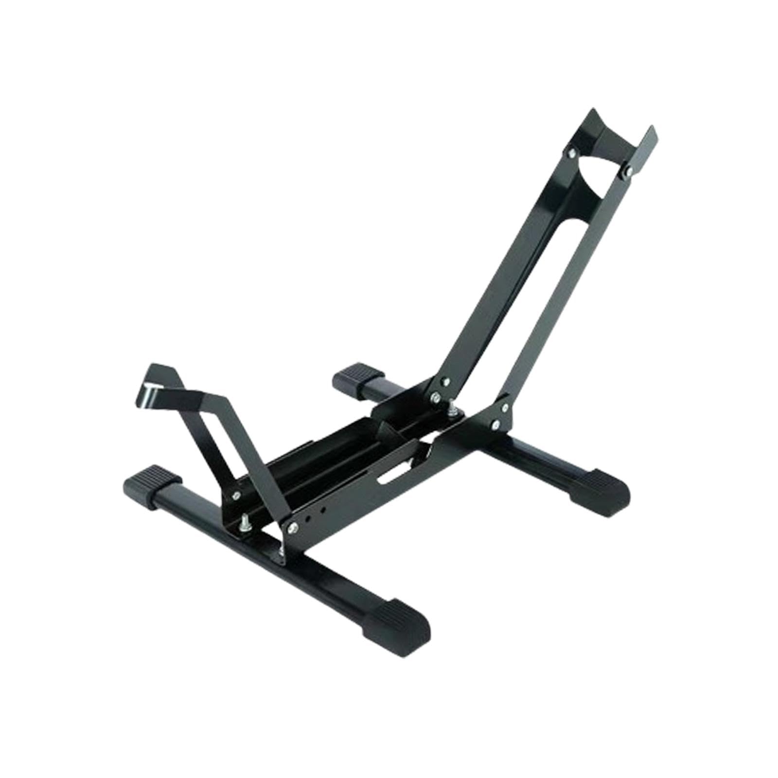 SM SunniMix Bike Floor Stand - Heavy Duty Black Steel Bicycle Parking Rack & Storage Holder for Mountain/Road Bikes - Space Saving Bike Organizer for Garage, Home, or Outdoor Use