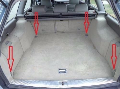 Heavy Duty Trunk Cargo Net for Audi A6 RS6 S6 A6 Quattro - Secure Luggage & Groceries During Travel | Perfect for Road Trips, Shopping & Daily Commute