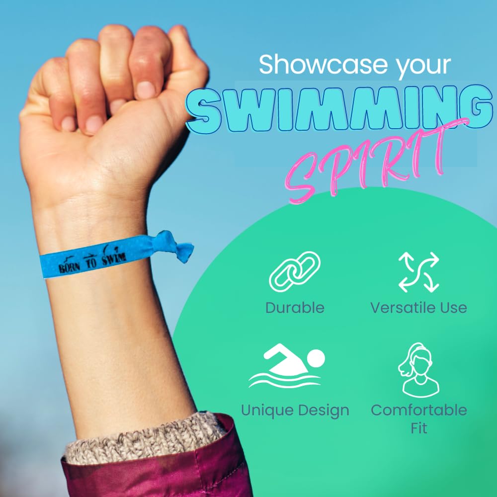 Sportybella No Crease Elastic Hair Ties for Swimming - 8pcs Set for Girls, Women, Teens & Kids - Soft Ponytail Holders for Swimmers, Swim Team & Water Sports - Perfect for Pool, Beach & Athletic Activities