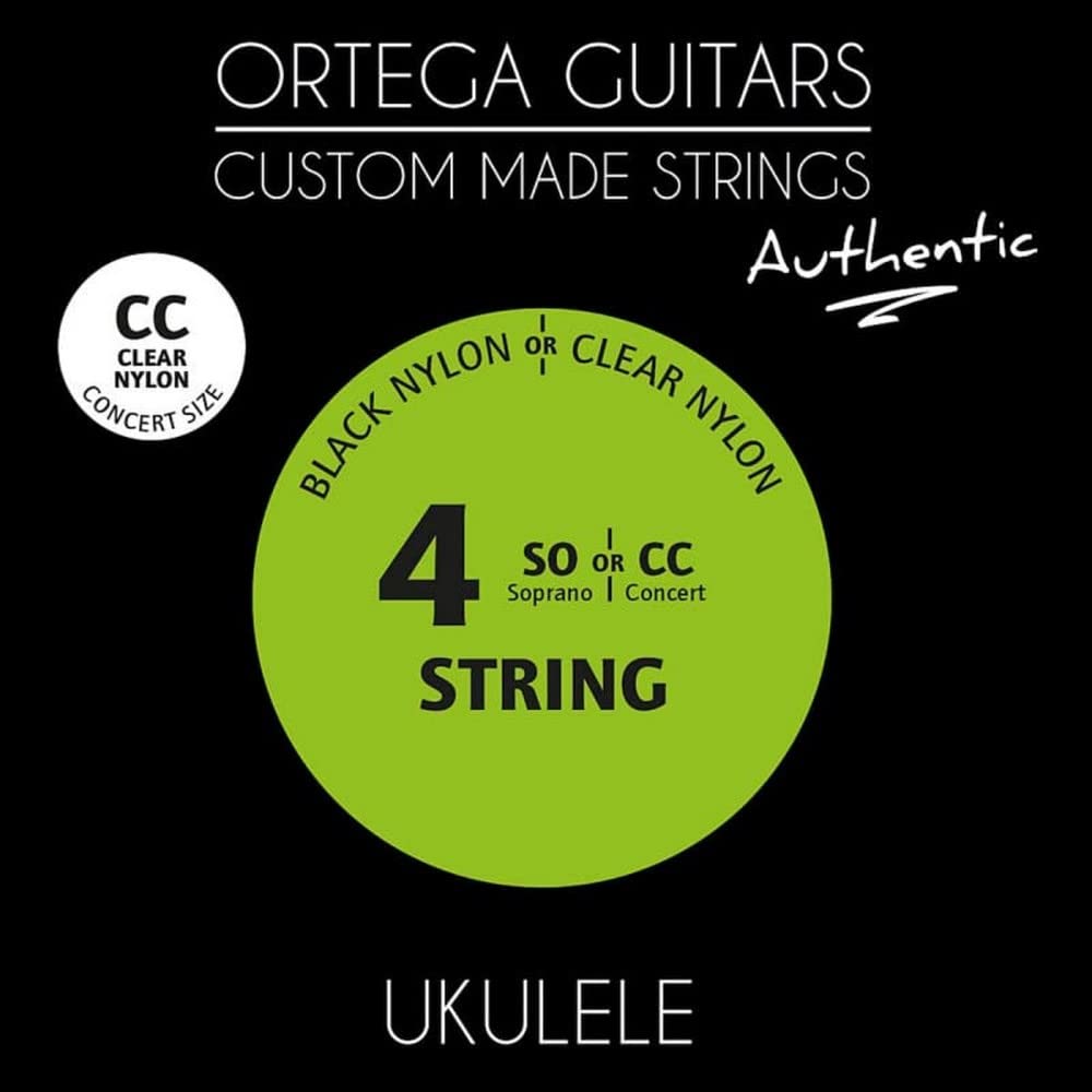 Authentic Series High G Tuning Clear Nylon Ukulele Strings for Concert Size - Premium Quality, Bright Tone & Long-Lasting Durability | Perfect for Beginners, Professionals & Live Performances