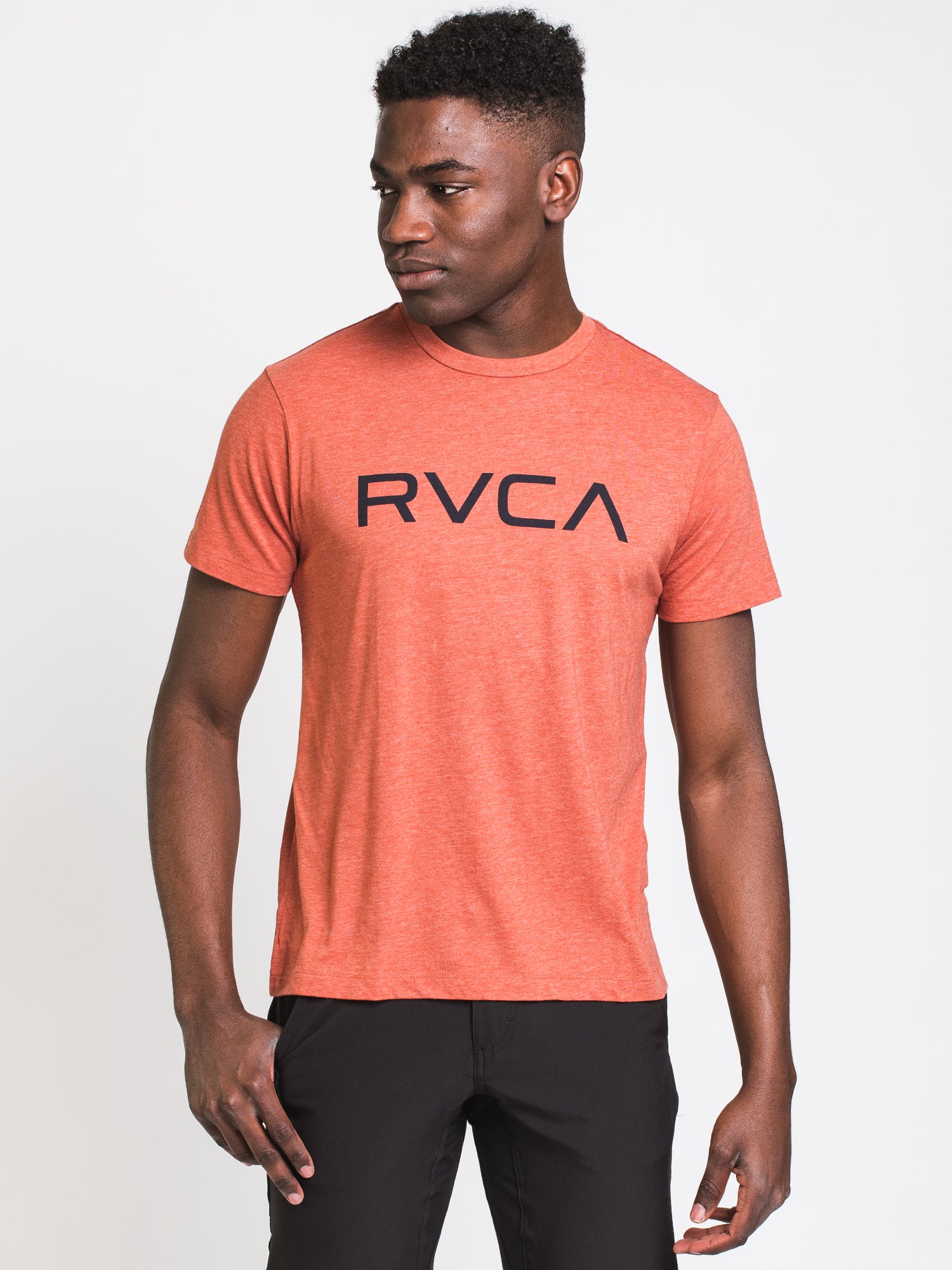 RVCA Big Short Sleeve T-Shirt for Men - Comfortable Cotton Tee - Clearance Sale - Perfect for Casual Wear, Gym & Outdoor Activities