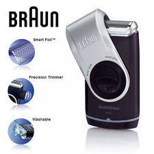 Braun M90 Silver Series Cordless Electric Shaver for Men - Travel-Friendly Rechargeable Razor with Precision Trimmer - Perfect for Business Trips, Gym Bags & On-the-Go Grooming