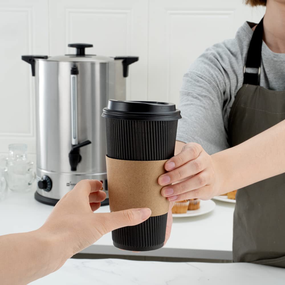 Restaurantware Restpresso 5 Gallon Commercial Coffee Dispenser - 120V/1000W Stainless Steel Coffee Urn with Adjustable Thermostat & No-Drip Spigot, Serves 128 Cups - Perfect for Catering, Events, Offices & Large Gatherings
