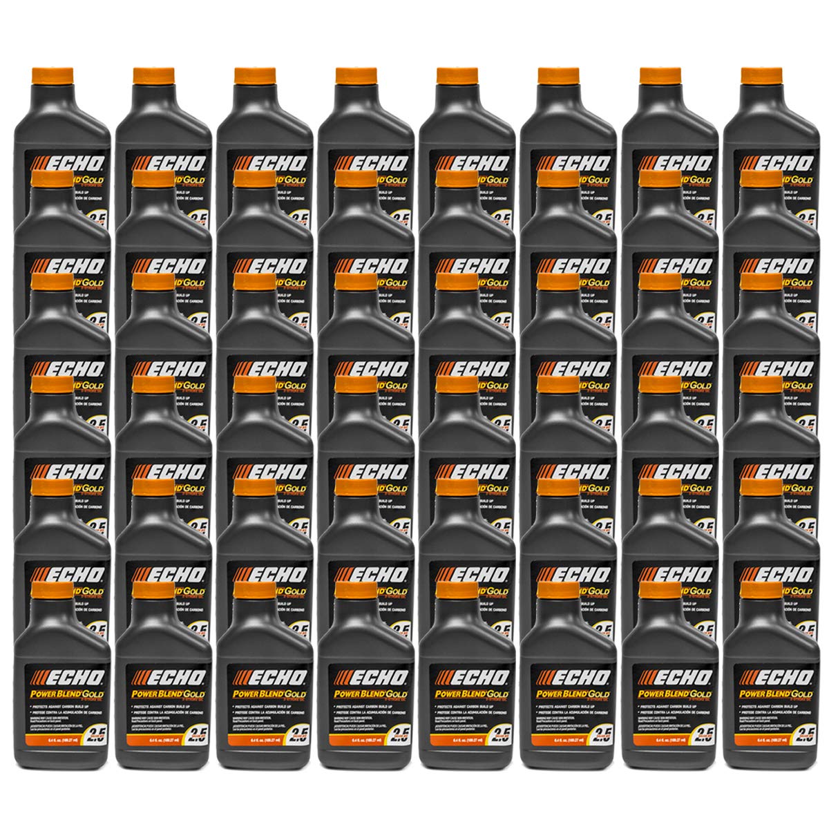 48PK Echo Power Blend 2-Cycle Oil 6.4 oz Bottles - Premium 2.5 Gallon Mix for Chainsaws, Trimmers & Outdoor Power Tools - 6450025