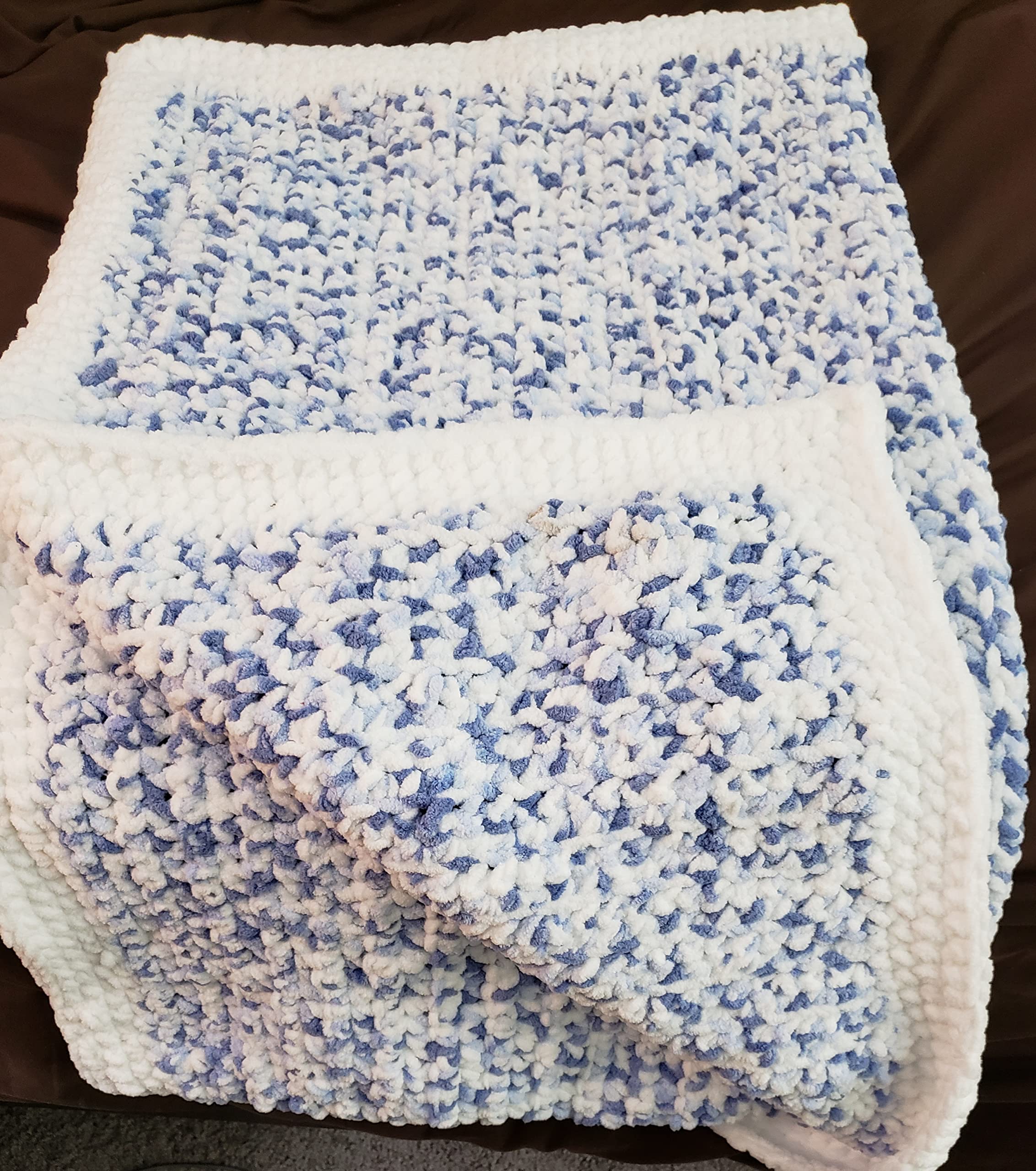 JeaniRose Designs Handmade Crochet Baby Blanket & Lap Throw - Ultra Soft & Warm Yarn for Newborns, Toddlers & Adults | Perfect for Nursery, Couch & Travel