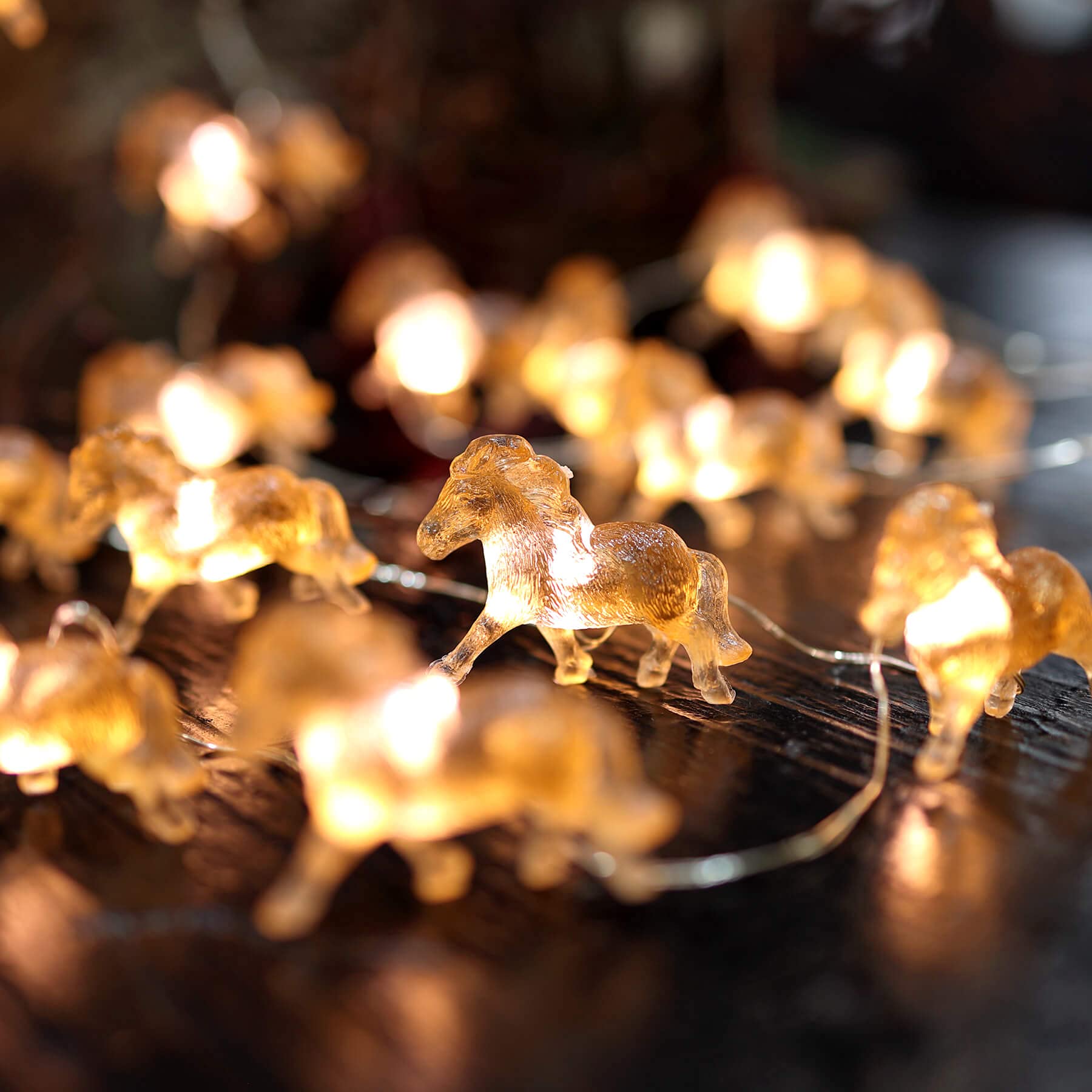 20LED Fairy String Lights - 8ft USB/Battery Operated Decorative Pony Lights for Bedroom, Birthday & Christmas Decor | Cute Horse-Themed Gift for Women | Perfect for Home, Party & Holiday Lighting