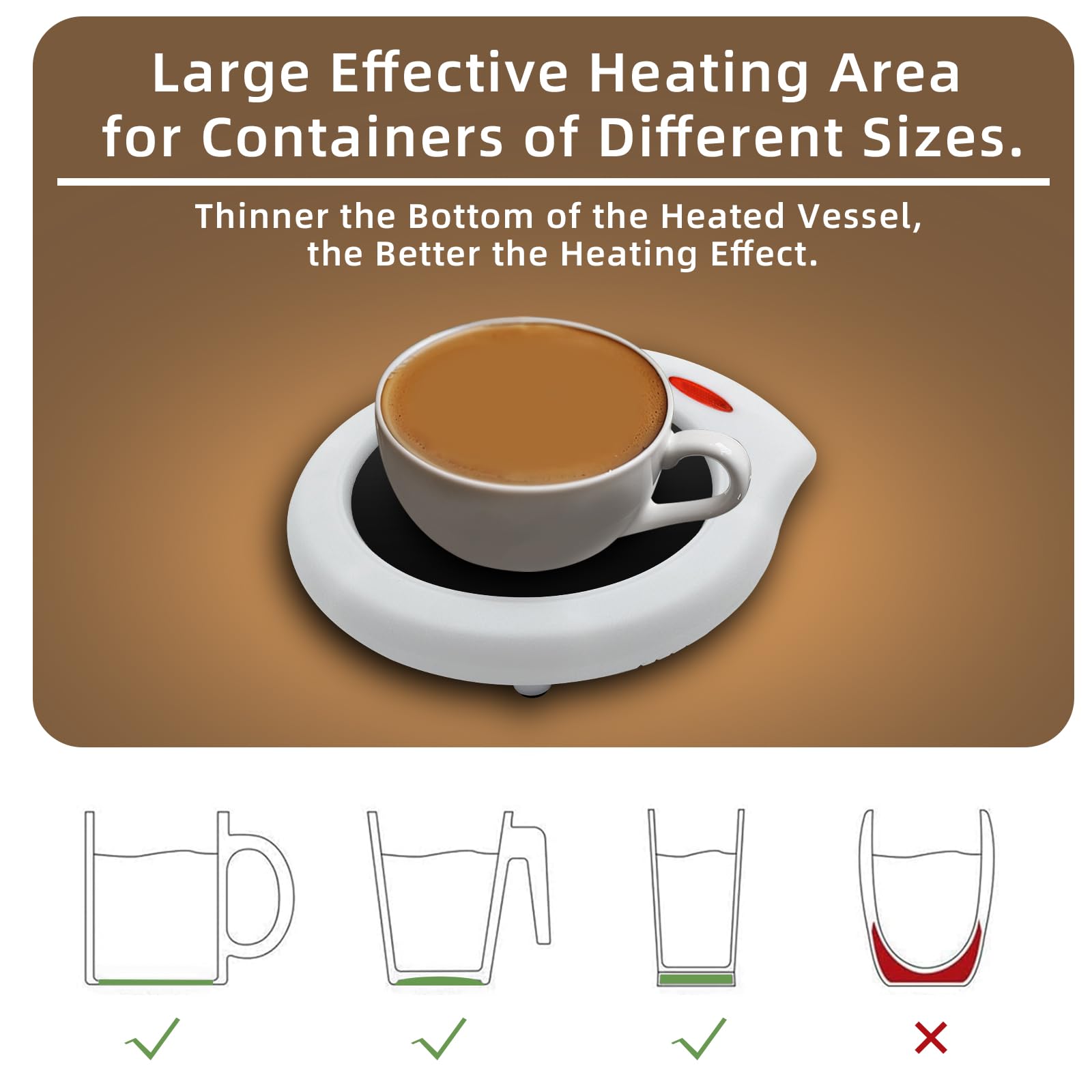 Premium Aroma Diffuser & Electric Mug Warmer for Home & Office - Keeps Coffee, Tea, Cocoa & Soup Warm - Perfect Winter Gift with Scented Candles - Ideal for Relaxation, Work & Cozy Evenings
