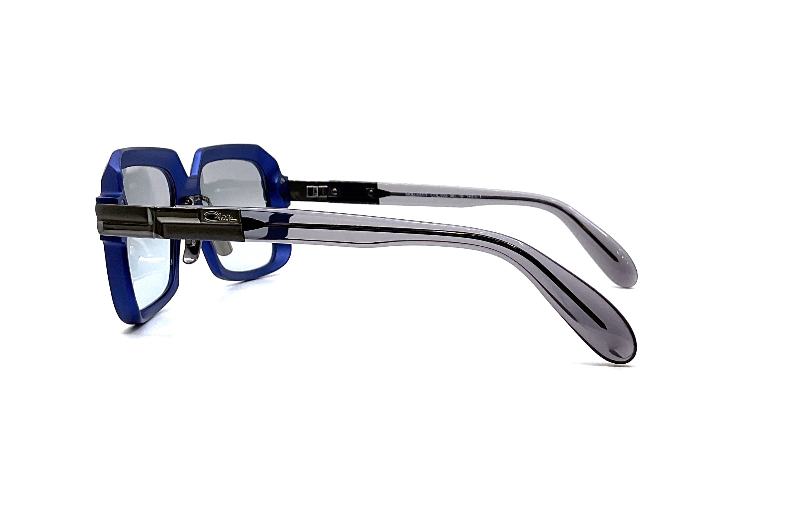 Cazal 607/3 ALU Sunglasses - Steel Blue/Gunmetal Frame - Retro Aviator Style for Men & Women - Perfect for Outdoor Activities, Driving, and Fashion Statements