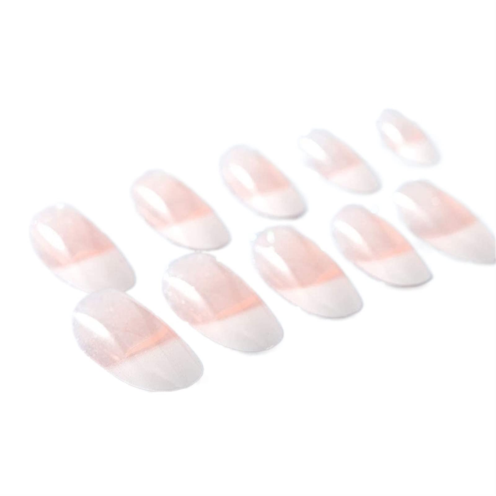 TOPOB 24Pcs Nude Pink Glossy Press on Nails - Medium Length Full Cover Fake Nails for Women & Girls | Wedding, Party, Date Night & Special Occasion Nail Art