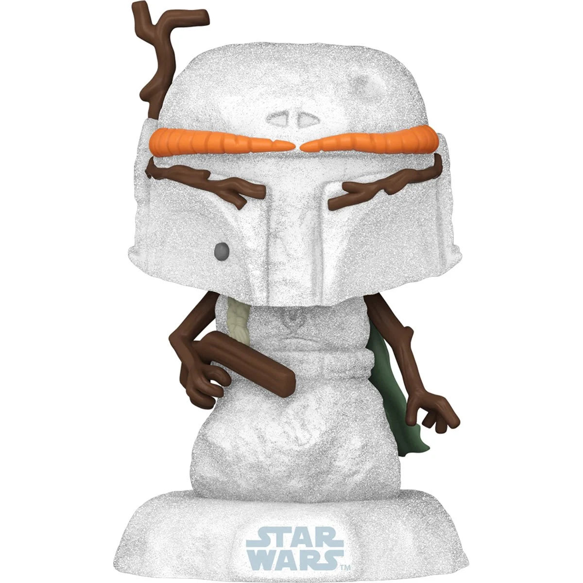 Star Wars Holiday Snowman Boba Fett Collectible Figure - Perfect for Christmas Decorations, Gift Giving and Star Wars Fans Collection
