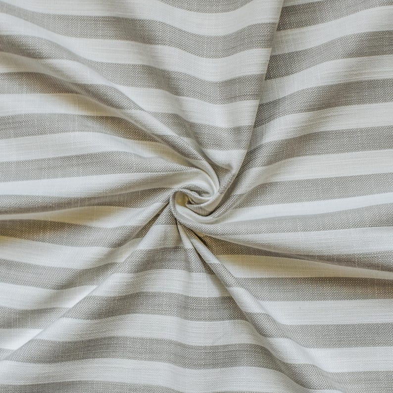 Beige Gingham Stripes Cotton Fabric - Soft & Durable Material for DIY Crafts, Quilting, and Home Decor Projects