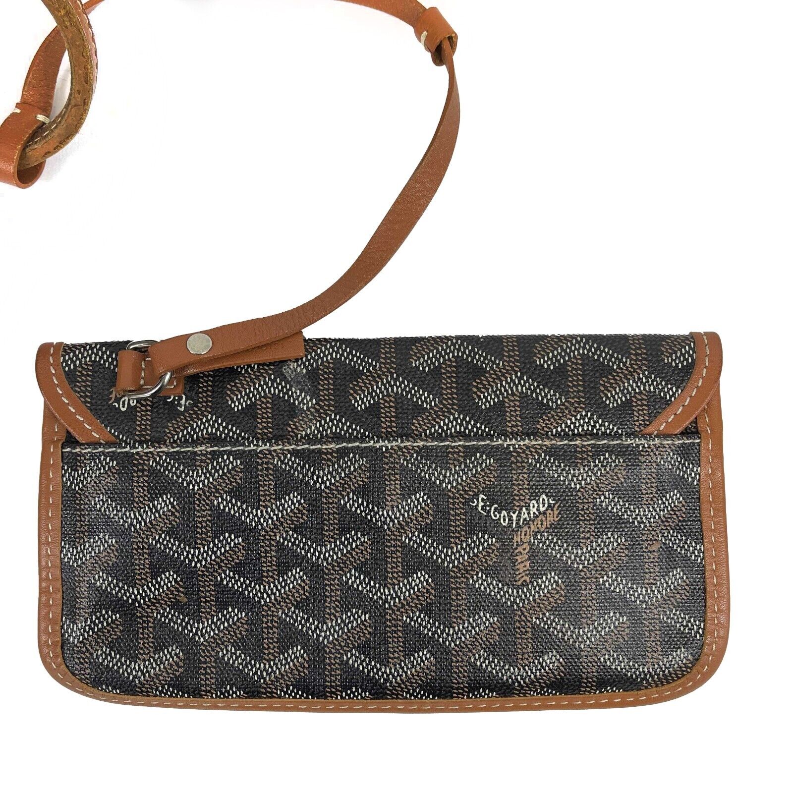 Goyard Goyardine Saint Louis PM Tote Bag in Brown with Detachable Pouch - Stylish & Spacious Handbag for Work, Travel, and Everyday Use
