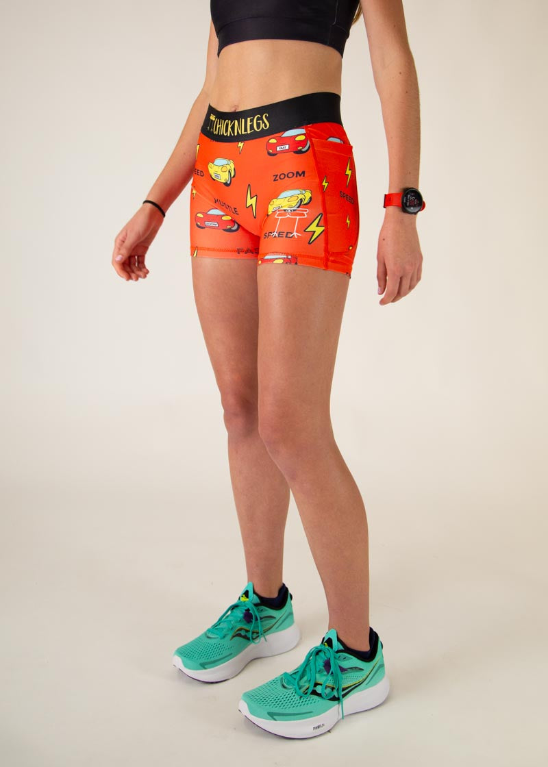 Women's High Waist Compression Shorts - Moisture Wicking Workout Running Shorts for Women - Comfortable Athletic Bike Shorts for Gym, Yoga & Sports