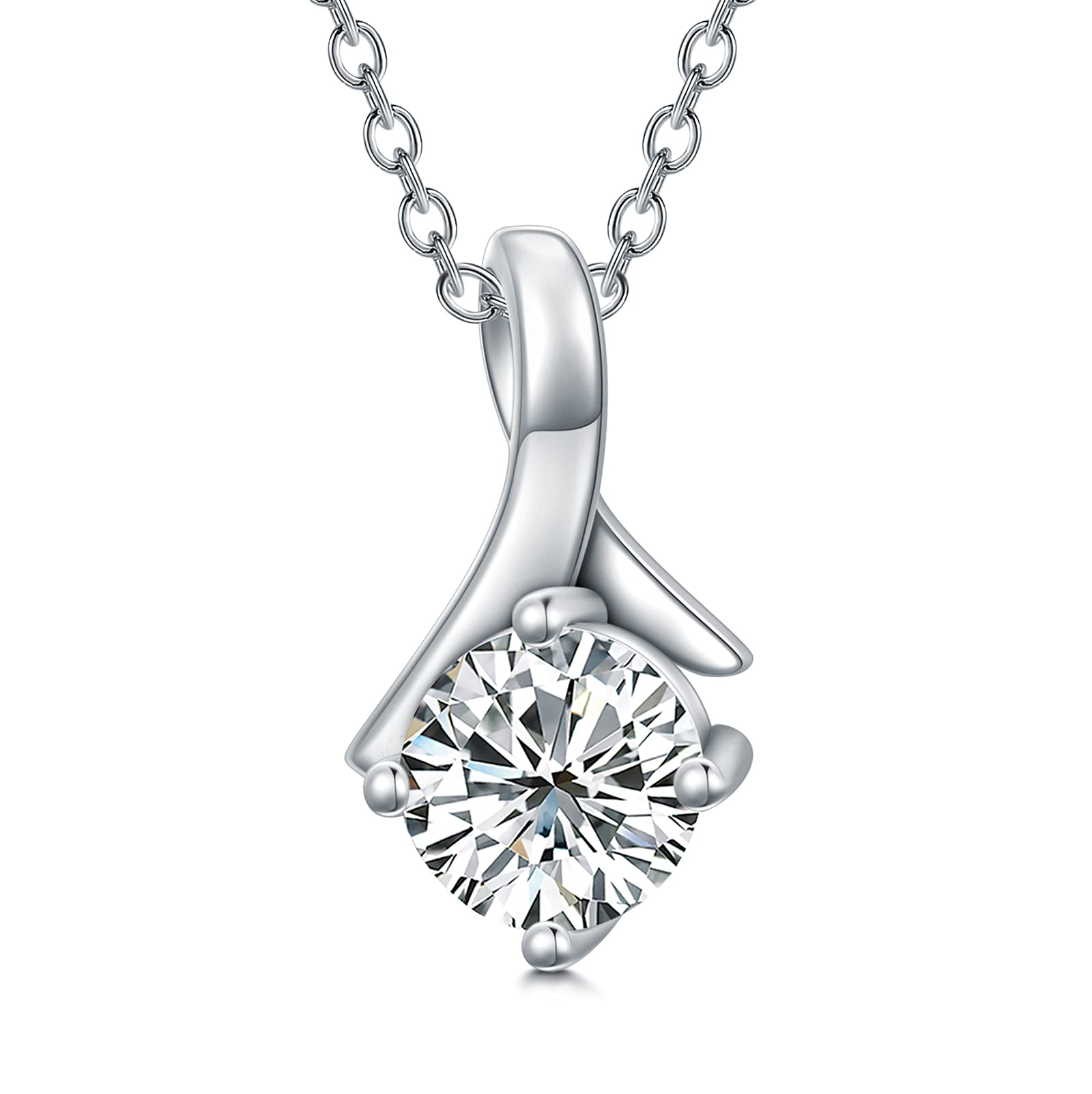925 Sterling Silver Infinity Heart Birthstone Necklace for Women - Personalized Love Pendant with 'I Love You Always' Engraving | Romantic Anniversary, Birthday Jewelry Gift for Girlfriend, Wife & Her | Perfect for Valentine's Day, Weddings & Special Occasions