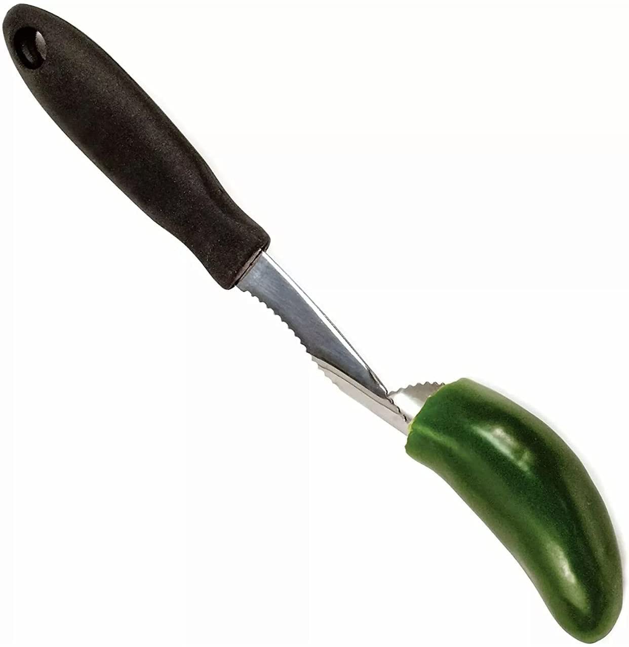 Premium Stainless Steel Pepper Corer & Tomato Huller - Durable Kitchen Tool for Easy Peeling & Coring - Perfect for Cooking, Canning, and Meal Prep