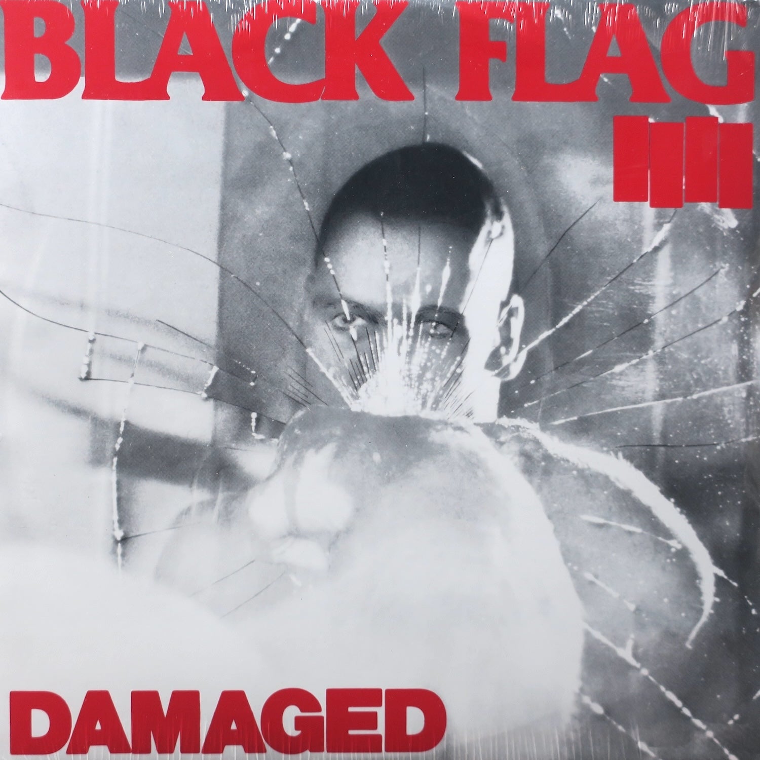 BLACK FLAG 'Damaged' Vinyl LP Record - SST Records 1981 Hardcore Punk Music Album - Perfect for Punk Collectors & Vinyl Enthusiasts