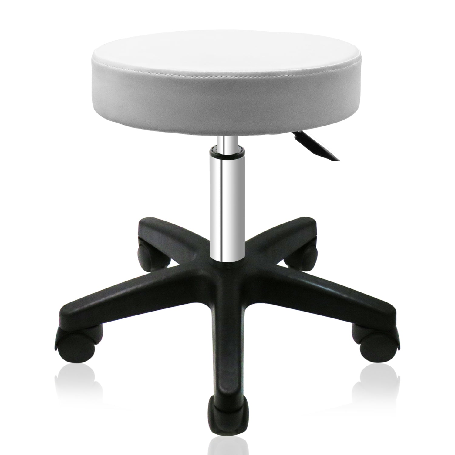 Greenlife Choice Large Hydraulic Rolling Stool RS231/2 - Adjustable Height Rolling Chair with Wheels for Salon, Tattoo & Beauty Professionals - Ergonomic Stool for Hairdressers, Barbers & Makeup Artists