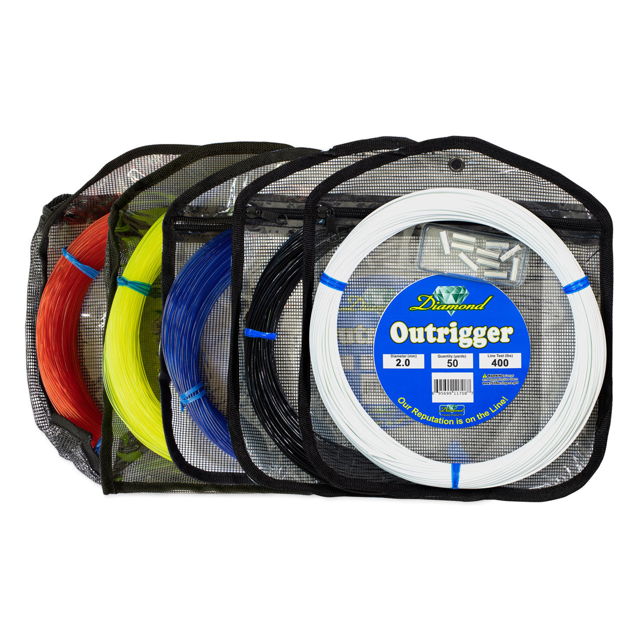 Premium Diamond Fishing Outrigger Line - 50 Yards, High Strength Saltwater Trolling Line for Offshore Fishing & Big Game Angling - Ideal for Deep Sea Fishing, Tuna, Marlin & Sailfish