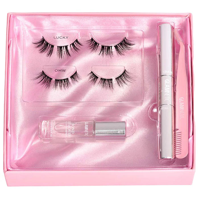 Glamnetic Magnetic Eyelash Extension Kit - Reusable Falsies with Liner for Effortless Beauty | Perfect for Parties, Weddings & Everyday Glam