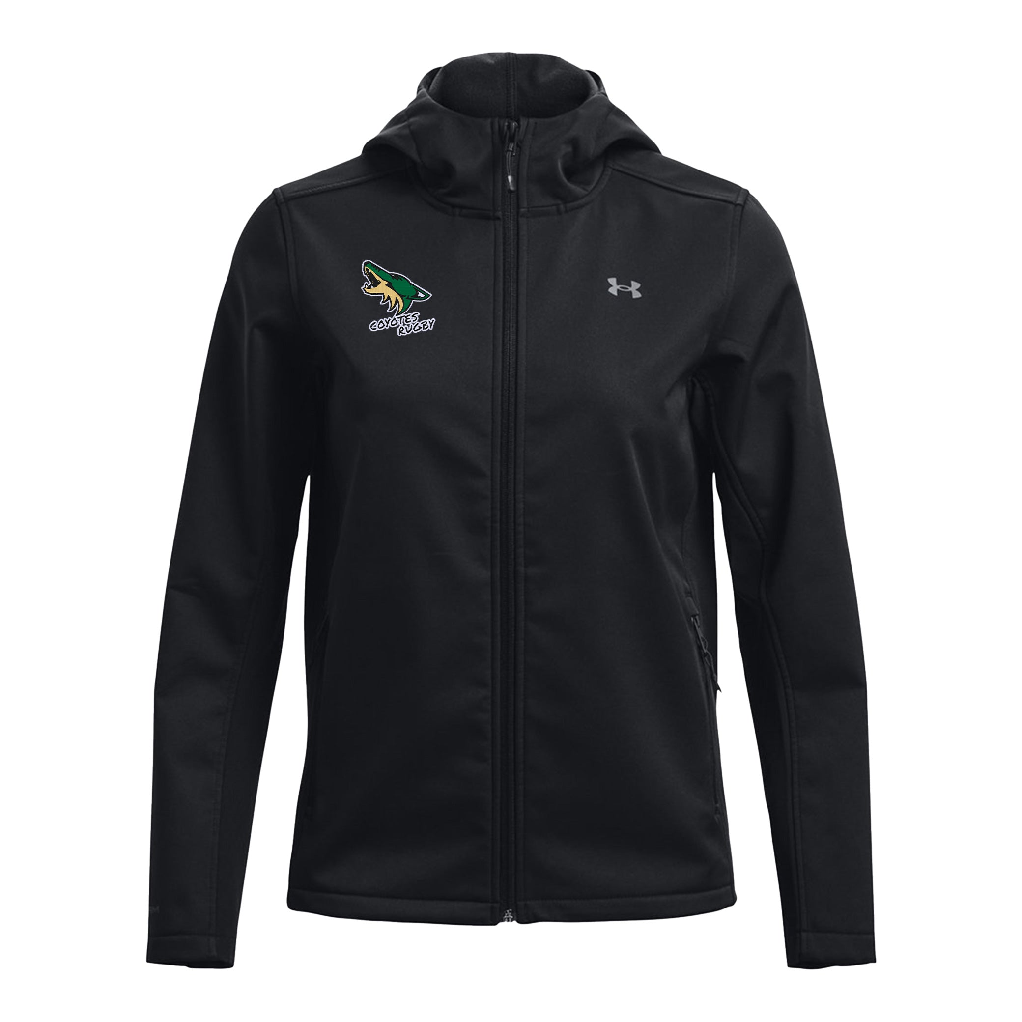 Lake & Co Coyotes UA Women's CGI Hooded Jacket - Lightweight Waterproof Windbreaker for Outdoor Activities, Hiking & Running