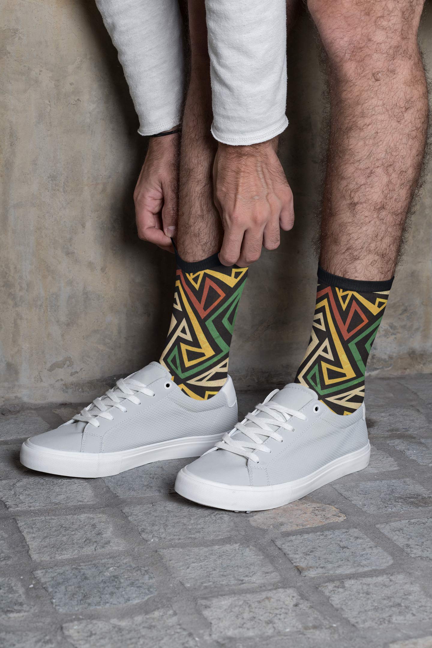 Yaateeh High Ankle Crew Socks for Men & Women - Breathable Casual Mid Calf Dress Socks - Perfect for Office, Hiking & Everyday Wear