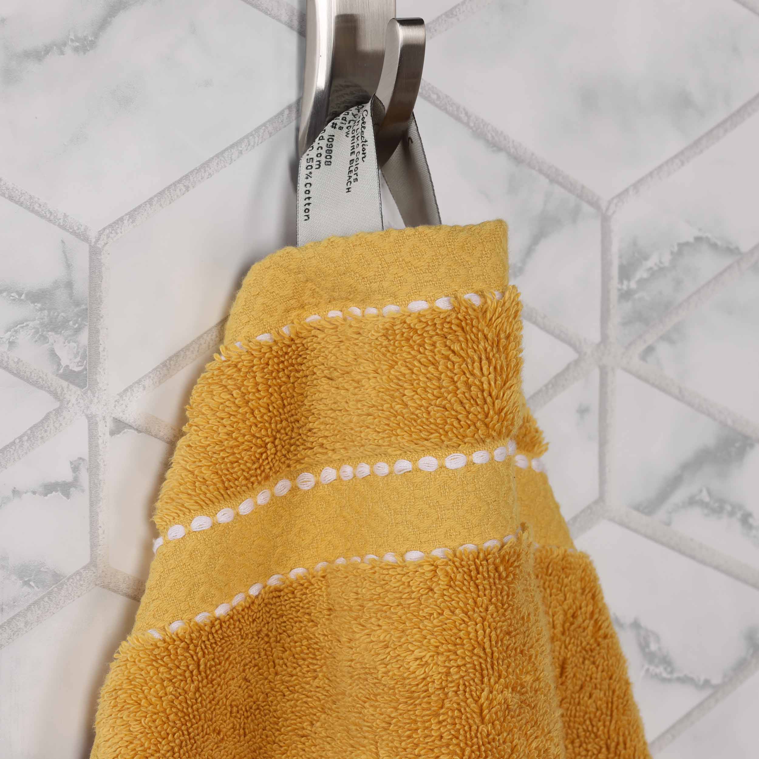 Premium 6-Piece Giza Cotton Dobby Towel Set - Ultra Absorbent, Egyptian Made - Perfect for Bathroom, Spa & Luxury Home Use