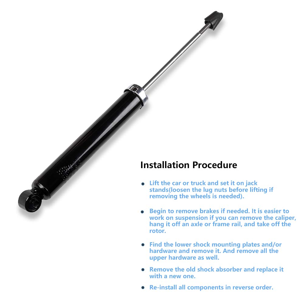 ECCPP Rear Shock Absorbers & Struts Pair - Compatible with 2007-2012 Mazda CX-7 (Models 349076 & 37338) | Durable Suspension Replacement for Smoother Rides & Improved Handling | Perfect for City Commuting, Road Trips & Off-Road Adventures
