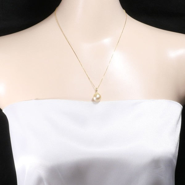 18K Yellow Gold Pearl Necklace for Women - Elegant Bridal Jewelry, Wedding Gift & Anniversary Present - Perfect for Formal Events, Date Nights & Special Occasions