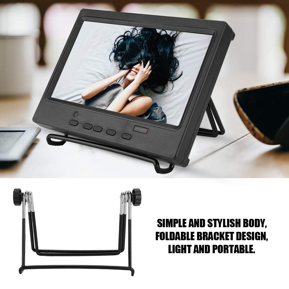 7 Inch Portable HD Monitor with 1024x600 Resolution, HDMI/VGA/AV Input for Raspberry Pi - Multifunction Display for Gaming, Coding & DIY Projects (US)