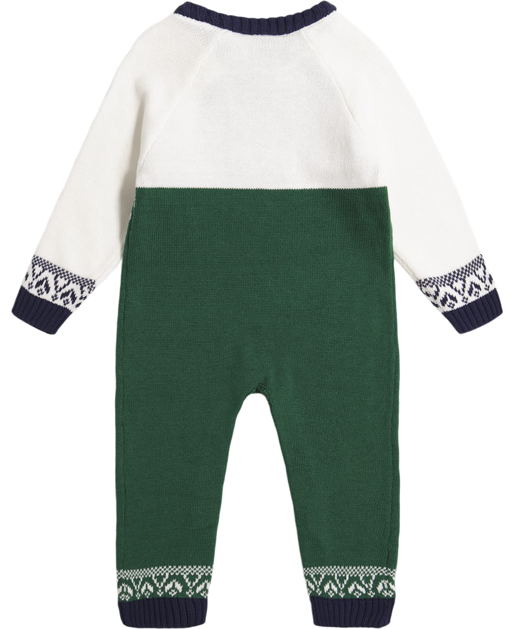 Izod Baby Boys' Holiday Sweater Coverall - Festive Outfit for Christmas & Winter Family Gatherings | Soft & Cozy Jumpsuit for Infants & Toddlers (Perfect for Holiday Photos, Parties & Seasonal Events)