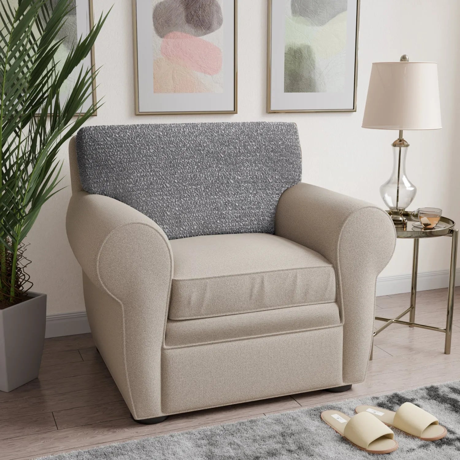 Premium Seat Cushion Cover - Mille Righe Collection | Comfortable & Stylish Home Decor for Sofa, Chair, Office & Car | Washable & Durable Fabric