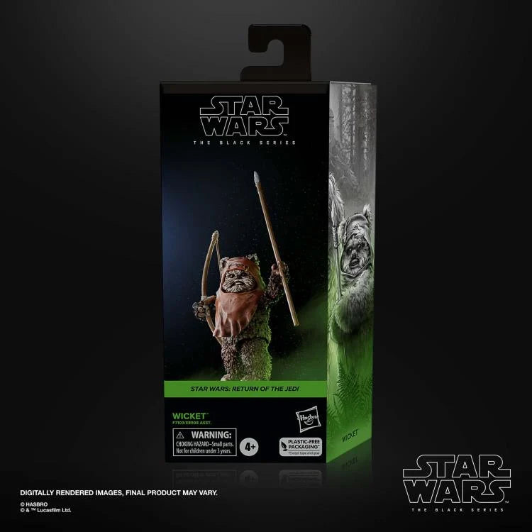 Star Wars The Black Series Wicket W. Warrick Action Figure - Return of the Jedi 6-Inch Collectible Toy for Fans & Display