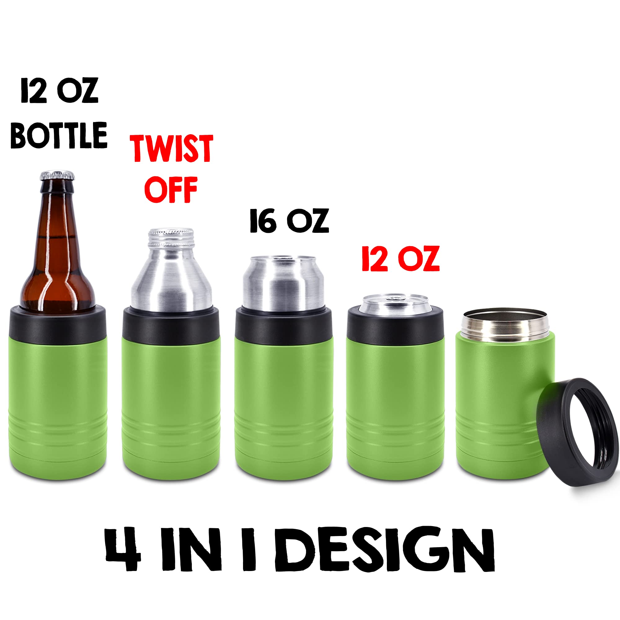 Clear Water Home Goods - 24-Pack 12 oz Stainless Steel Vacuum Insulated Bottles | Double Wall Insulation Keeps Drinks Cold for Hours | Powder Coated Olive Drab Green | Perfect for Camping, Picnics & Outdoor Adventures