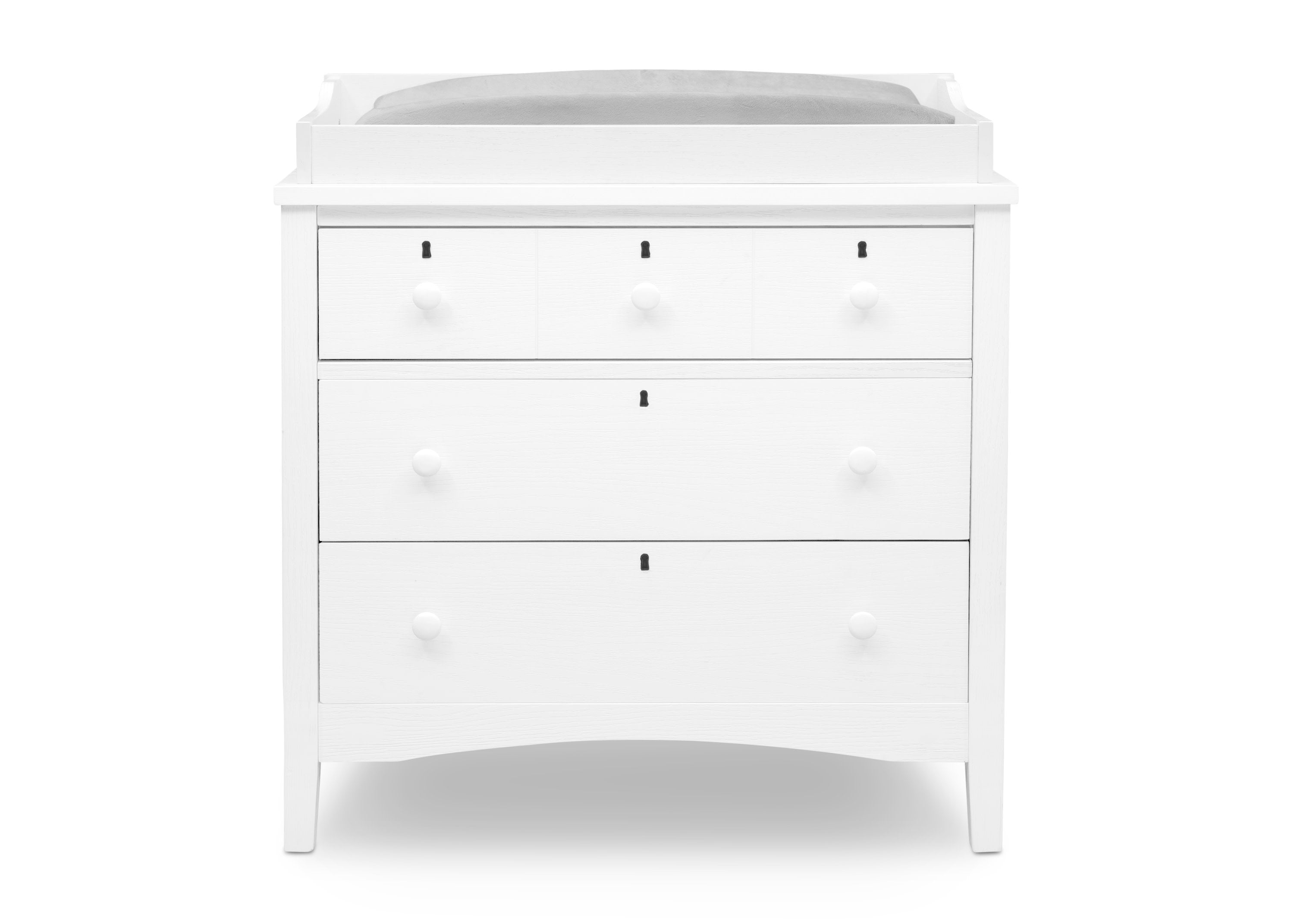 Farmhouse Style 3-Drawer Baby Dresser with Changing Table Top | Sturdy Interlocking Drawers for Nursery Organization | Perfect for Newborn Care & Bedroom Storage