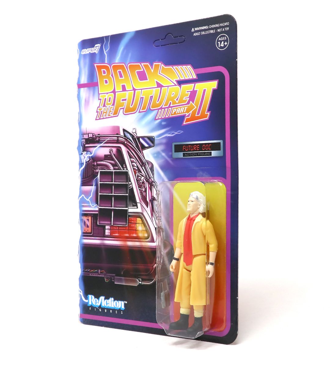 Future Doc BTTF2 ReAction Figure - Back to the Future Part 2 Collectible Toy for Fans & Movie Enthusiasts - Perfect for Display, Gifts, and Nostalgic Decor