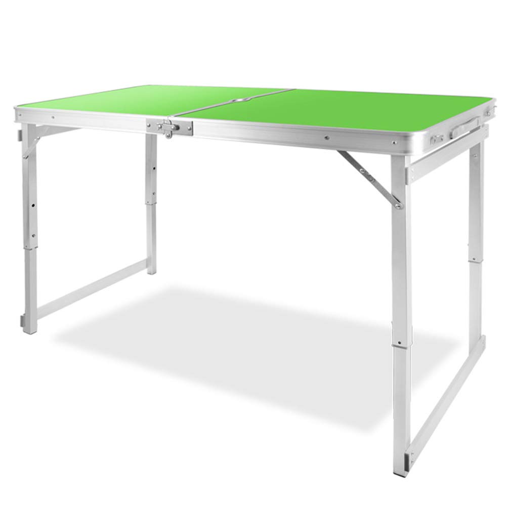 ZWHW Aluminum Folding Camping Table - Portable Adjustable Height Outdoor Picnic Table for BBQ, Beach, Garden & Indoor Use | Lightweight Foldable Side Table for Camping, Parties & Home Decor