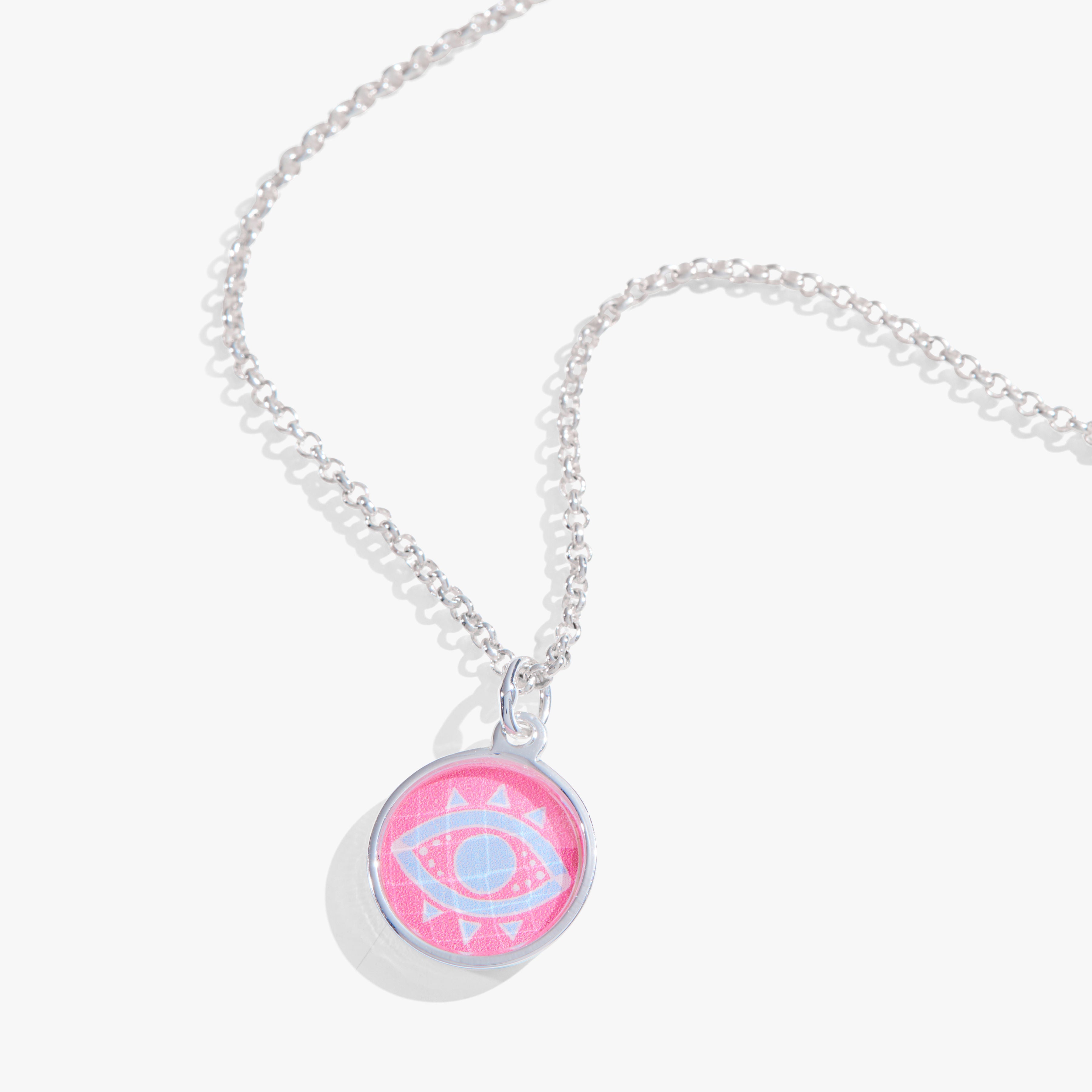 Evil Eye Necklace with Genuine Crystal - Adjustable Chain for Protection & Good Luck - Perfect for Gifts, Meditation, and Spiritual Healing