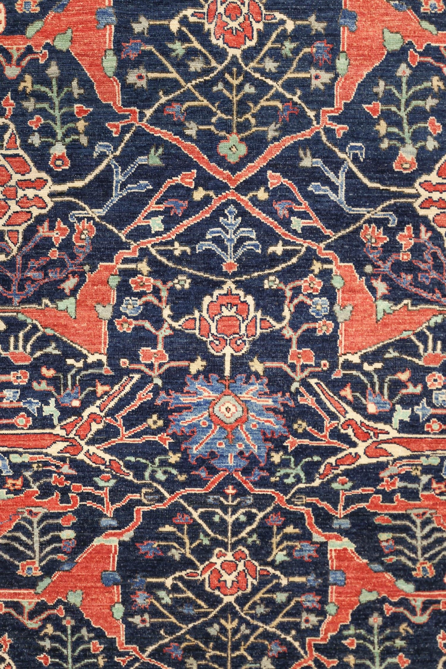 Authentic Arabesque Bijar Handwoven Tribal Rug - J74856 | Persian Style Home Decor for Living Room, Bedroom & Office
