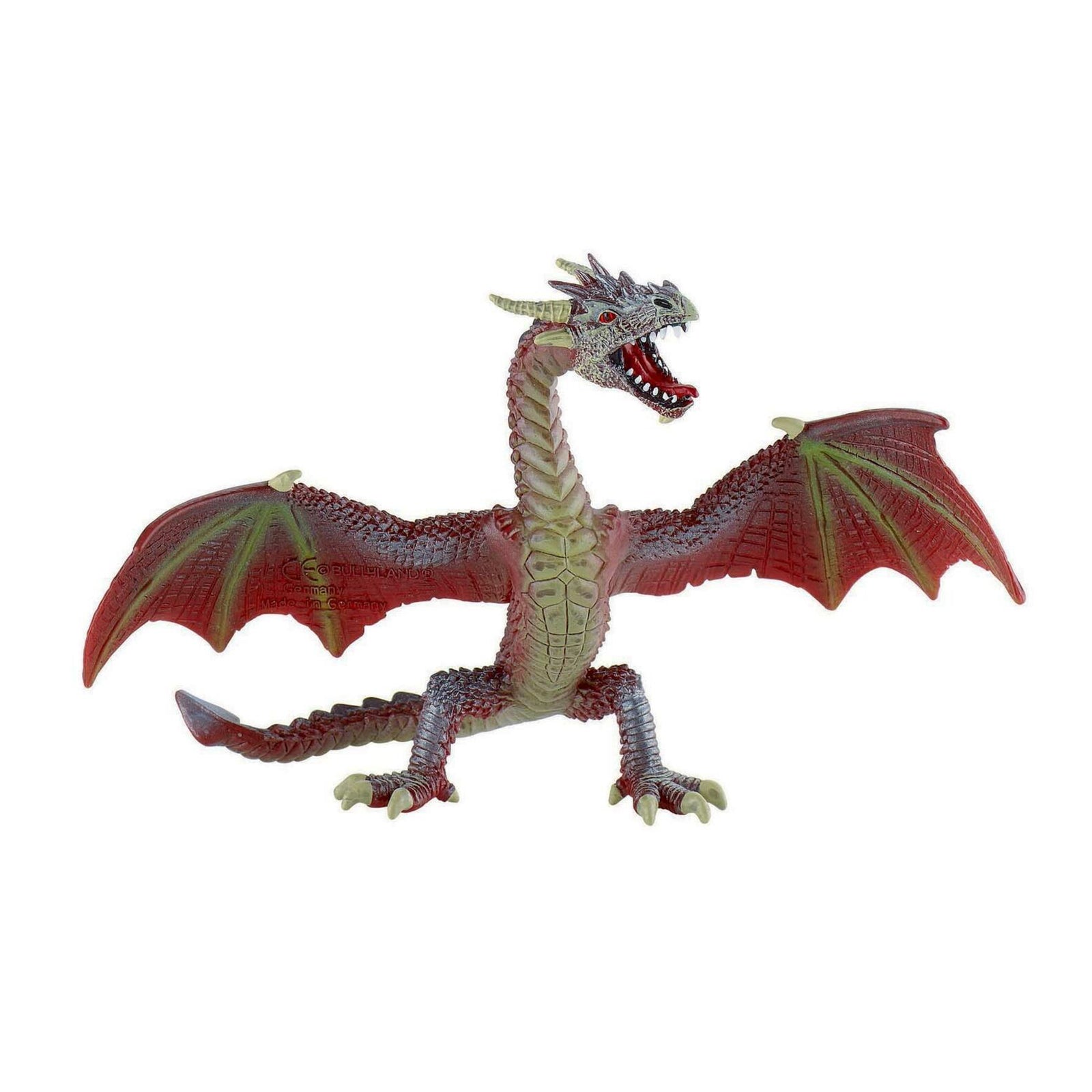 Bullyland 75591 Flying Red Brown Dragon Fantasy Figure - Collectible Toy for Kids & Adults, Perfect for Home Decor, Gift Giving & Fantasy Themed Displays