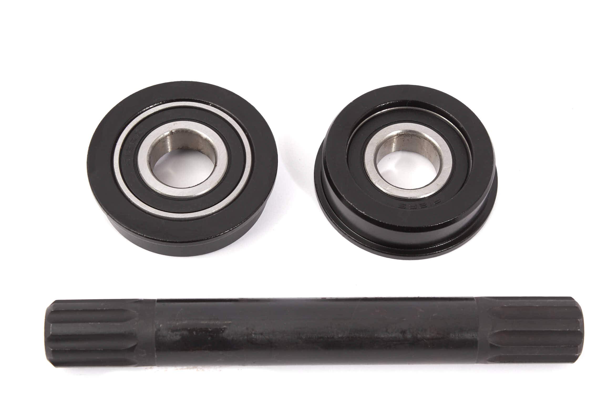 KHE MVP BMX Bottom Bracket Set - US BB 8 Teeth Industrial Bearings CrMo - Durable Bike Parts for BMX Racing & Street Riding
