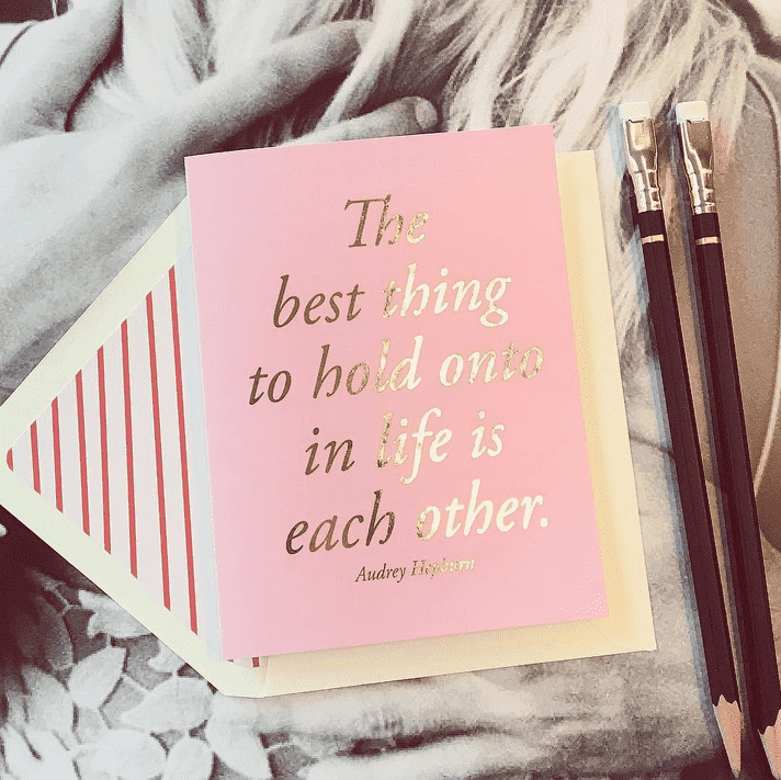 Premium Pink Greeting Cards - Elegant Single Folded Card & Boxed Set of 8 for Birthdays, Anniversaries, Thank You Notes & Special Occasions